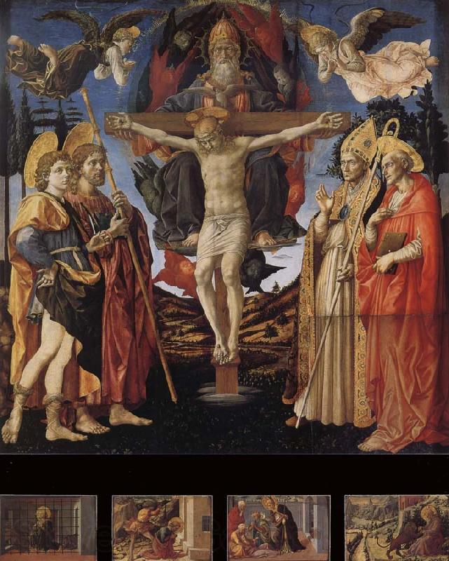 Fra Filippo Lippi THe Trinity and Four Saints Spain oil painting art